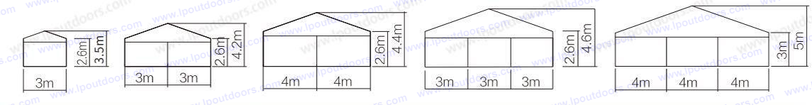 6-12m Small Party tent 6-12m Small Party tent