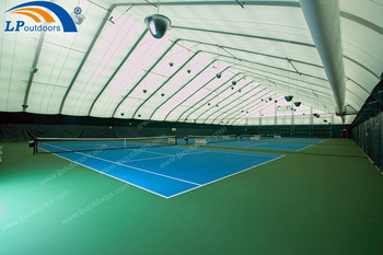 Windproof Aluminum Structure Big Curve Sports Tent As Outdoors Tennis Court
