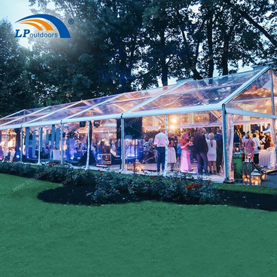 Transparent PVC roof small aluminum frame event tent for outdoors hotel resort celebration party