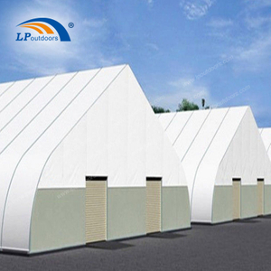 25m High Quality Curve Temporary Industrial Tent for Warehousing