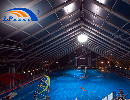 LP Outdoors Swimming Pool Tent – Stylish Protection with Natural Light & Airflow