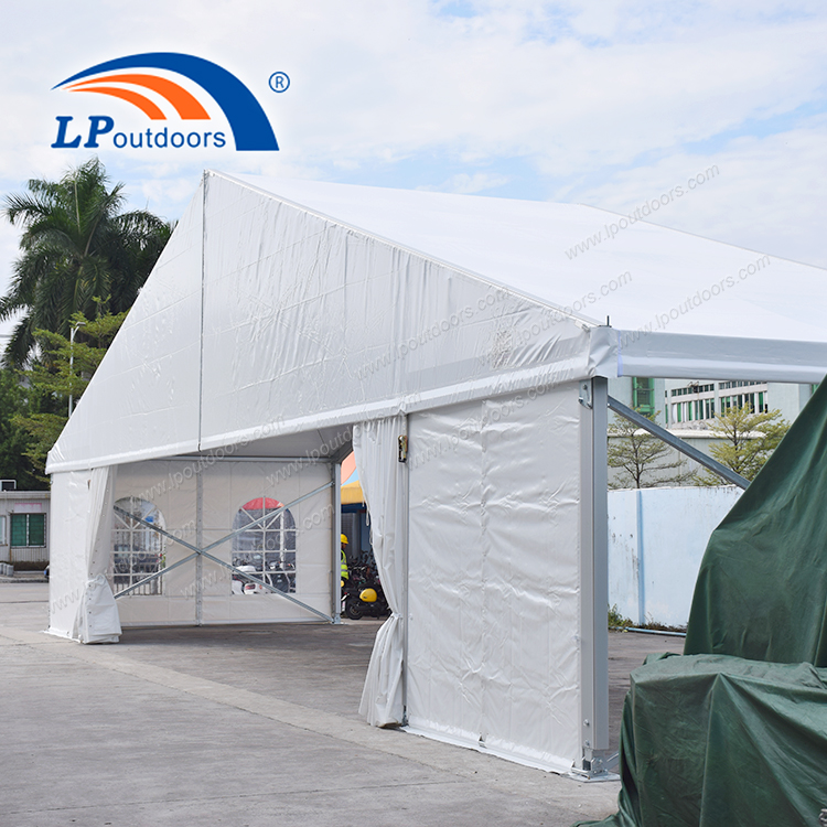 18m Temporary Structure Tent with 12m Barrier-off Entrance As Storage Warehouse for Sale