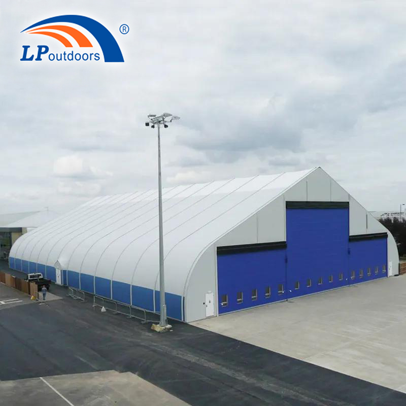 clear curved tent
