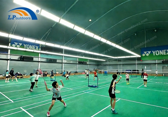 indoor badminton court tent