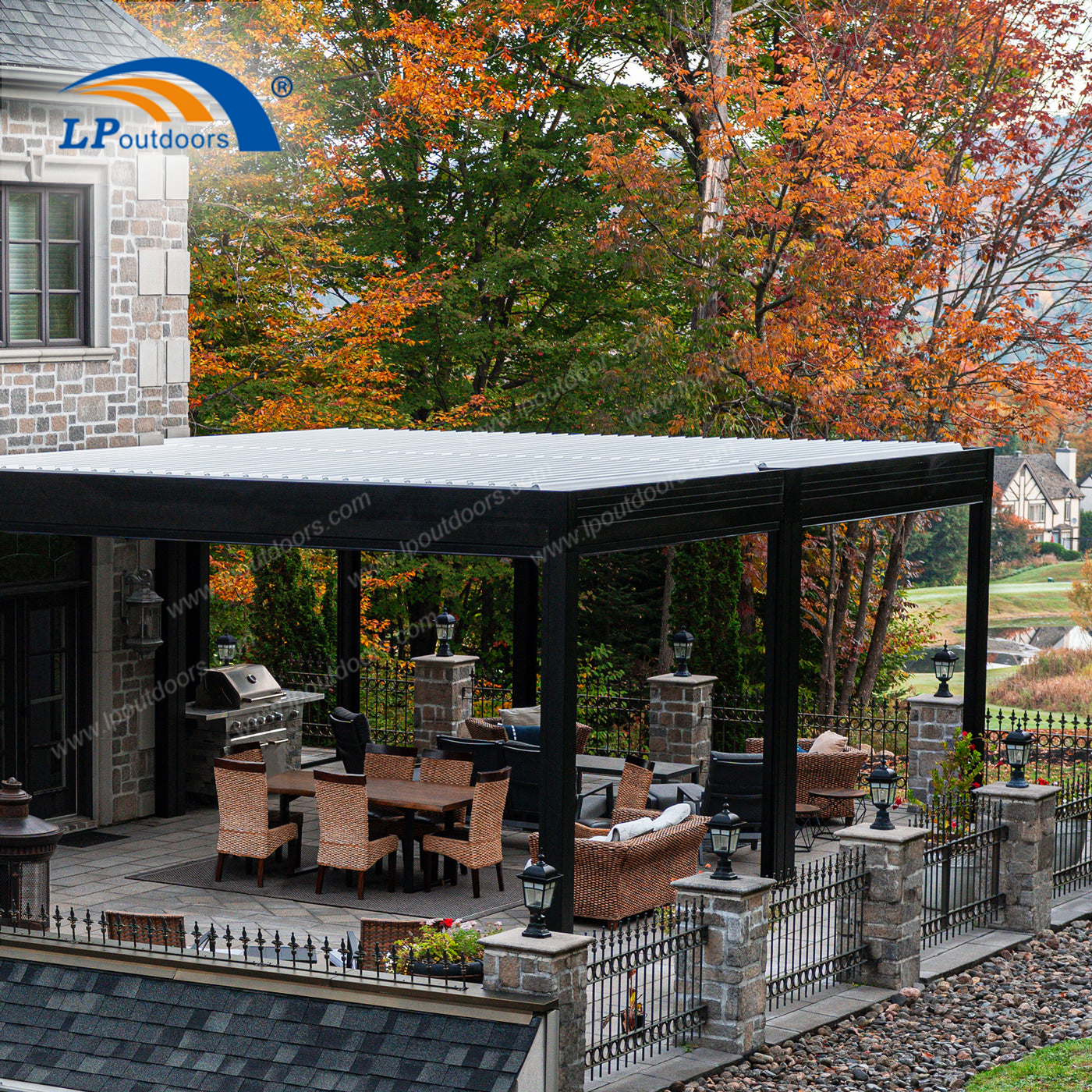 6x8m Heavy Snow Load Aluminum Pergola | Weather-Rated Roof System
