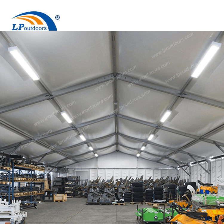 Heat insulation double Inflatable PVC roof aluminum warehouse tent for temporary industrial workshop (1)