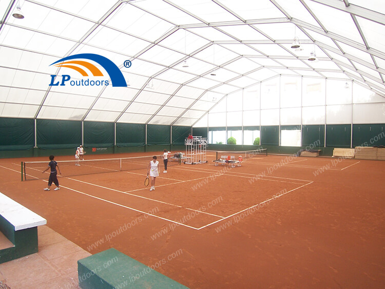  Temporary building aluminum frame polygon sports tent for outdoors tennis court