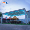 Luxury Patio Waterproof Gazebo Garden Aluminium Outdoor Louvered Hardtop Pergola with LED RGB Light