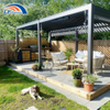 Outdoors Customized Motorized Arches Pergolas And Gazebos with Adjustable Rotated Roof