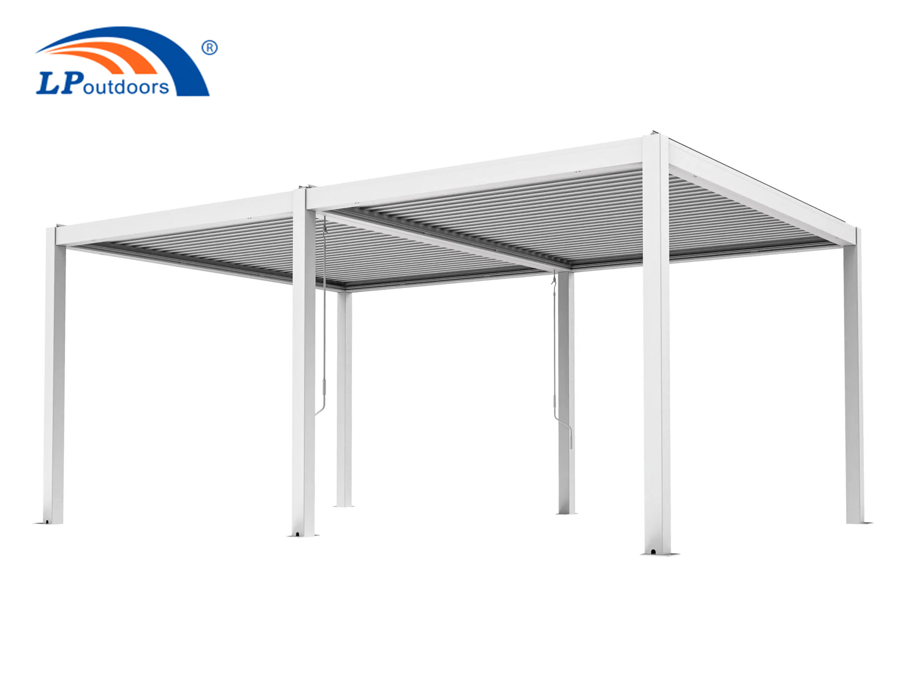 light white automatic folding awning