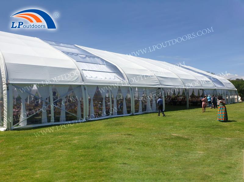 china curve trade show marquee