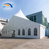 Outdoor high peak luxury glasswall marquee tent for party event