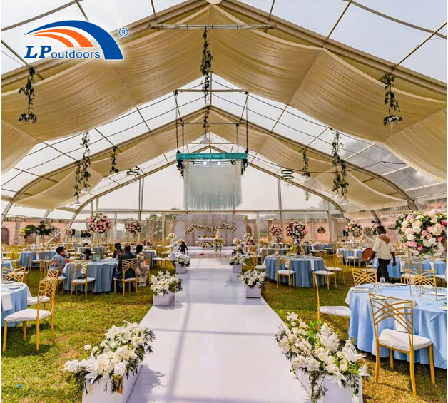 25m clear curved tent-1