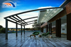 Manufacturer Open-Air Electric Aluminum Retractable Pergola Pvc Fabric Roof Automatic Alu Pergola