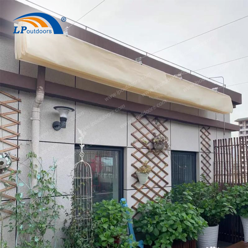 HDPE Retractable Pergola As Your Garden Sun Shelter