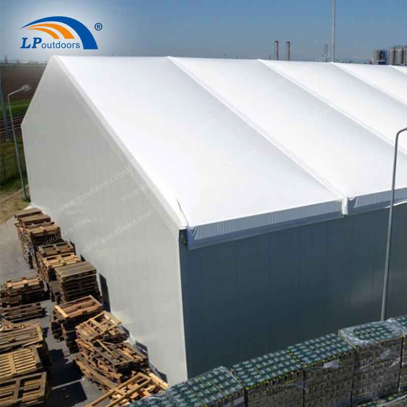 Heat insulation double Inflatable PVC roof aluminum warehouse tent for temporary industrial workshop (1)
