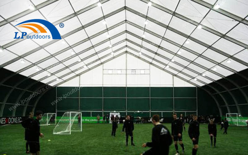 Large Clear Span Temporary Stadium Curved Tent for Sports Club