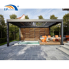 Powder Coated Waterproof Intelligent Automatic Aluminum Pergola Shutter Roof Pavilion