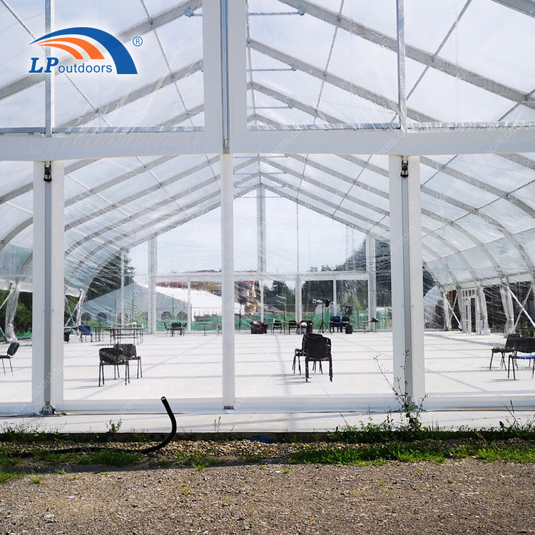 25m clear curved tent-1