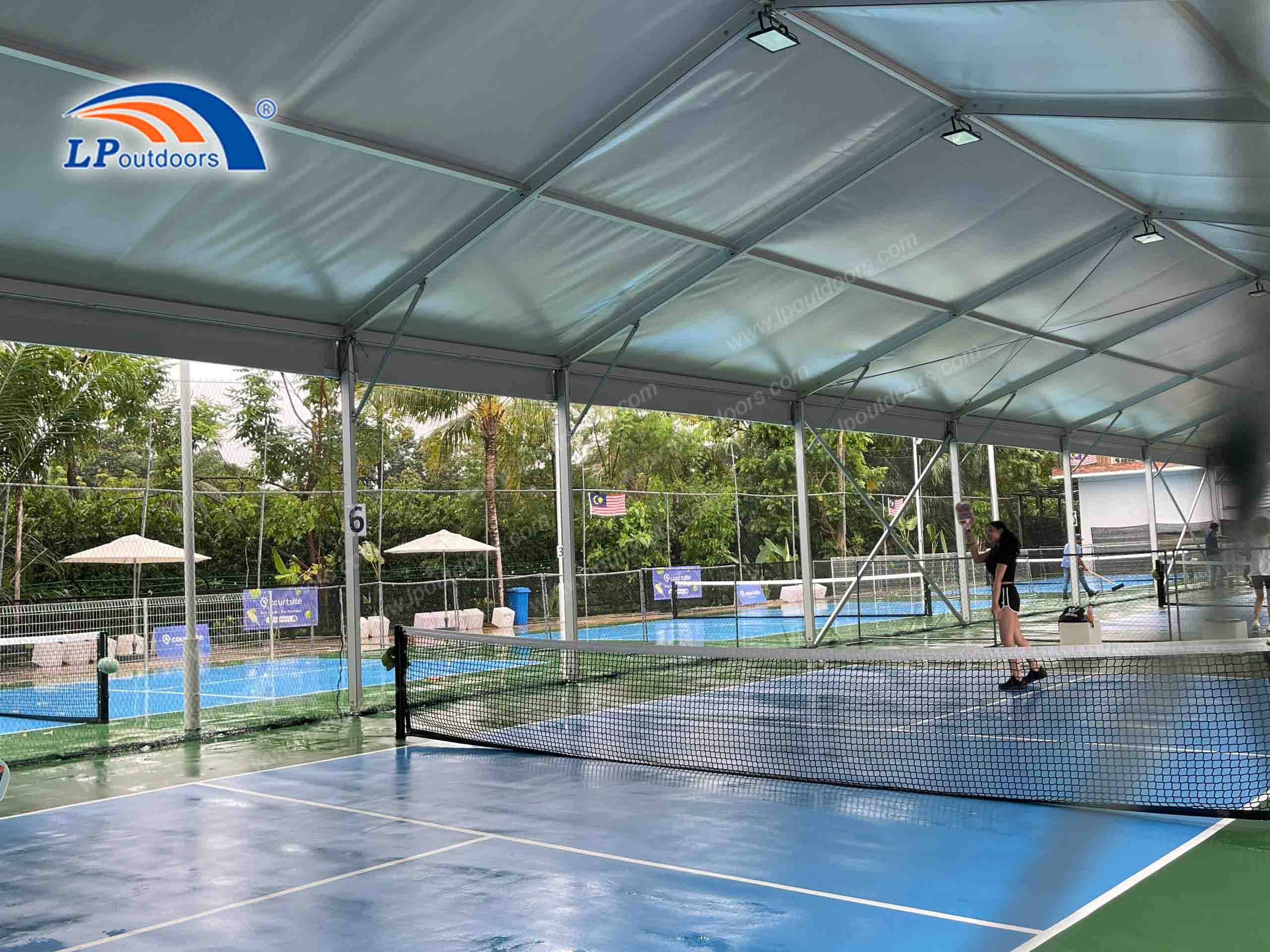 Commercial Outdoor Pickleball Court Cover