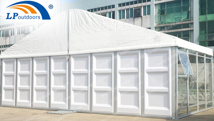 10m Middle Arcum Tent with ABS & Glass Wall