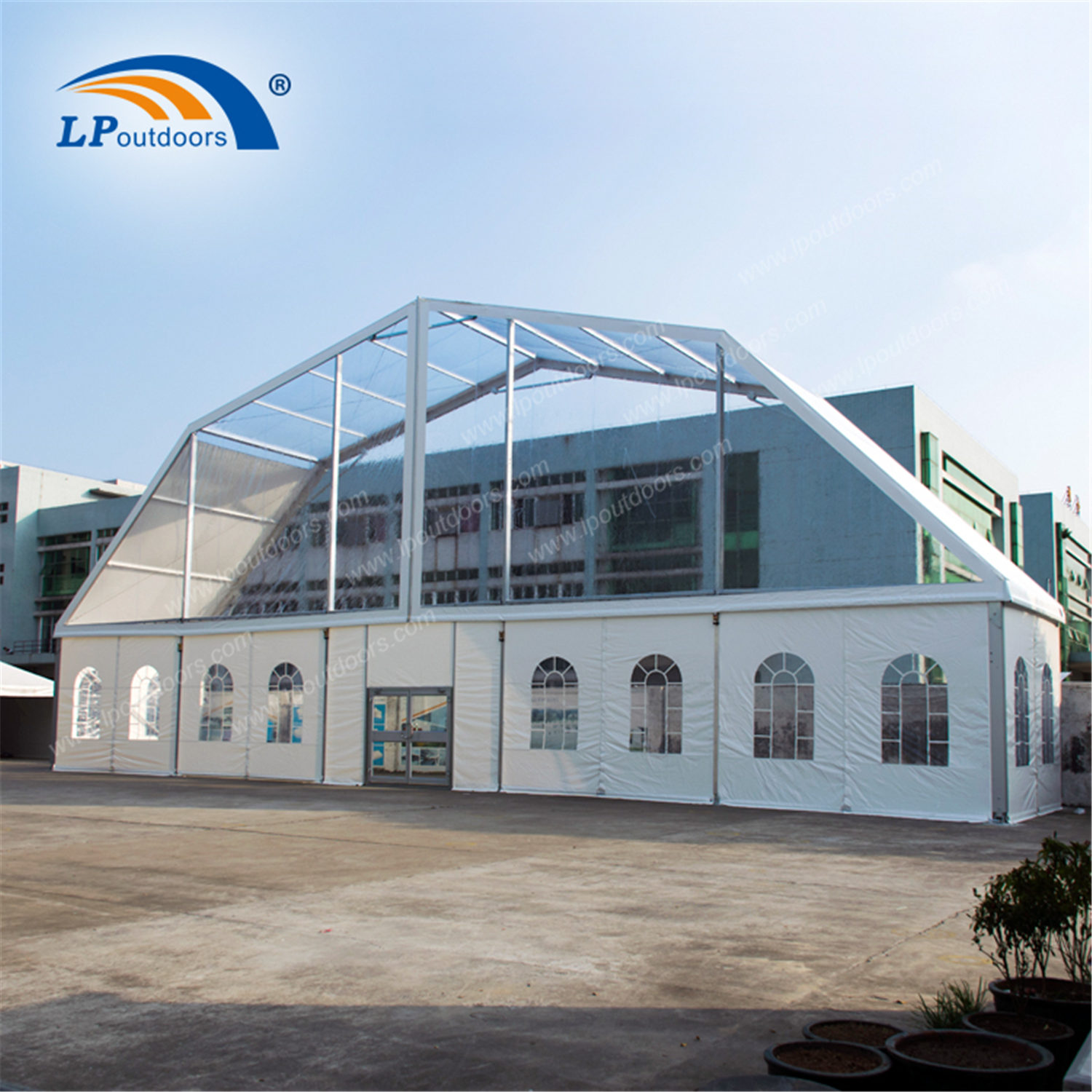 2000 Seater Polygon Roof Cover Clear Marquee Tent Fabric Structure for Sale