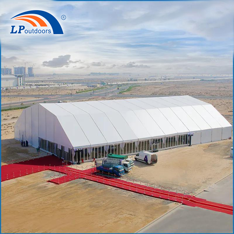 1000 Seater High Ridge Top Polygonal Roof Large Marquee Tent Temporary Structure Building 