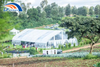 500 People Curved Transparent Roof Clear Span Curve Wedding Marquee Tents with Lining for Wedding 