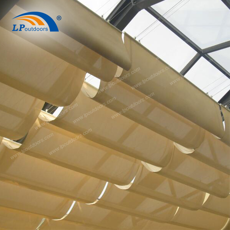 Modern Safe HDPE Retractable Cover Pergola for Children's Play Areas