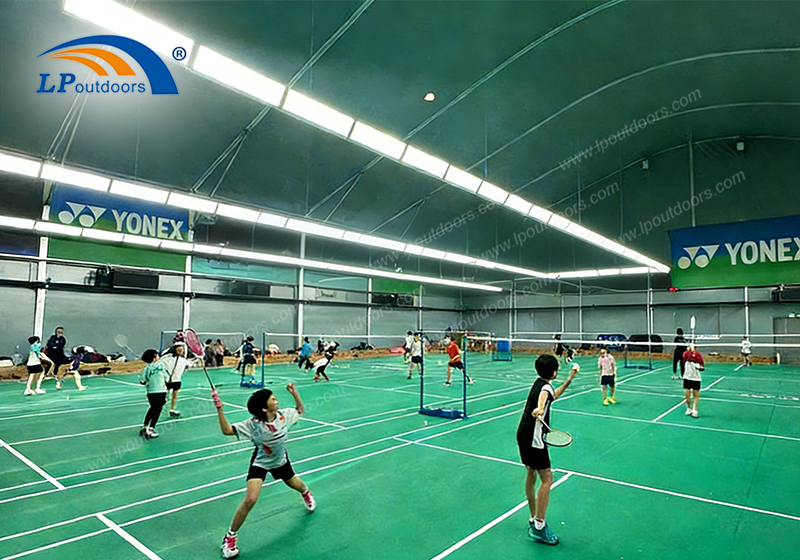 badminton field tent structure
