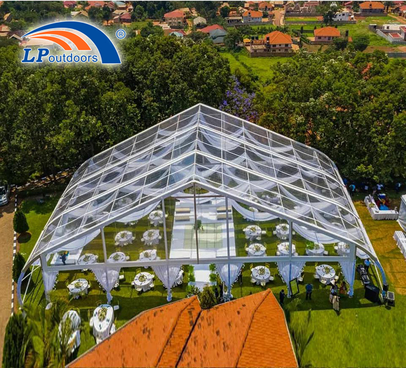 Outdoor Luxury Clear Transparent Wedding Tent for Hire for Sale in Uganda
