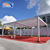 6x8m Morden Outdoor Waterproof Gazebo Aluminum Manual Louver Pergola With LED Lights