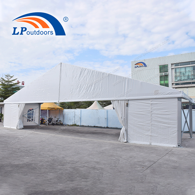 18m Temporary Structure Tent with 12m Barrier-off Entrance As Storage Warehouse for Sale