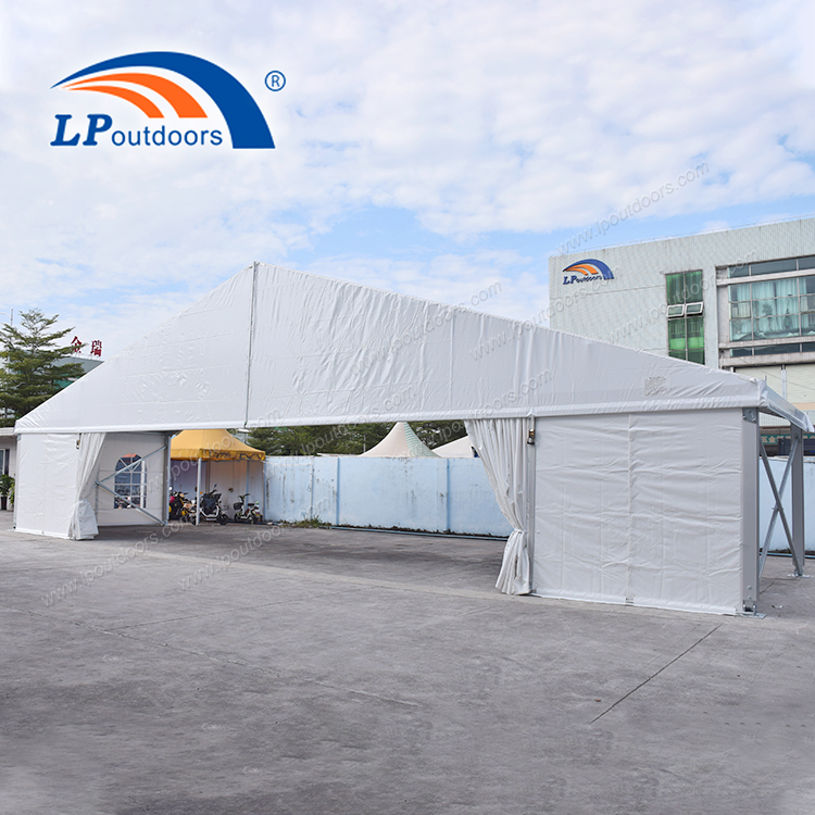 18m Temporary Structure Tent with 12m Barrier-off Entrance As Storage Warehouse for Sale