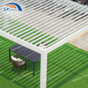 Freestanding Aluminum Bioclimatic Pergola Smart Waterproof Louvered Roof Motorized Shade Gazebo For Outdoor Living