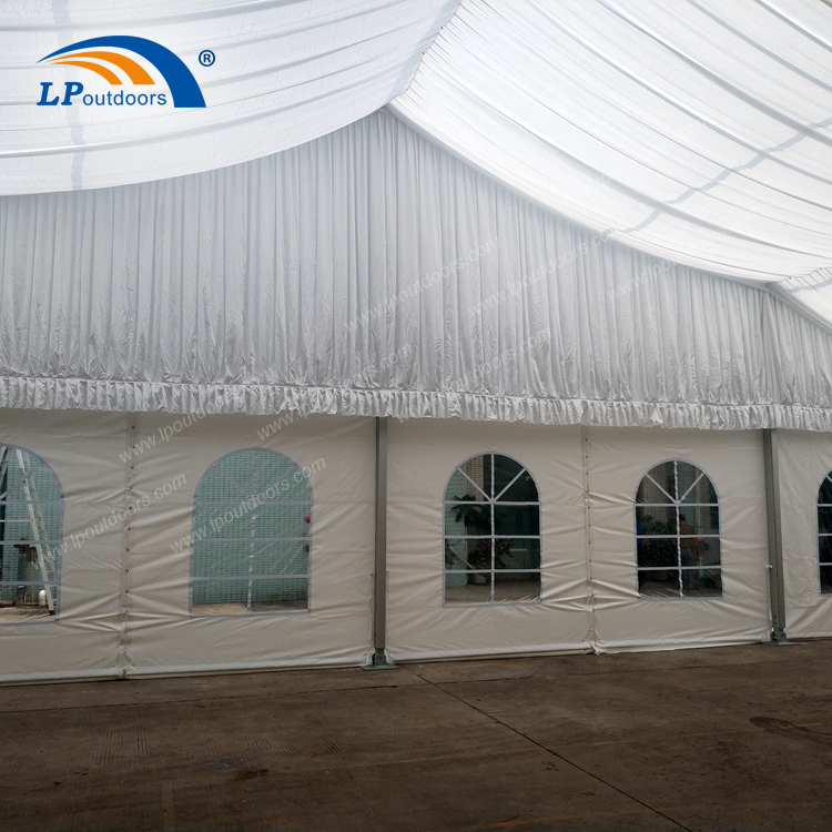 20m Clear Span Big Heavy Duty Marquee Outdoor Wedding Tent With Curtain