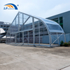 Large curved structure fabric sports tent for football