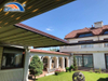 Podwer Coated Aluminum Intelligent Pergola Automatic Shutter Roof Patio