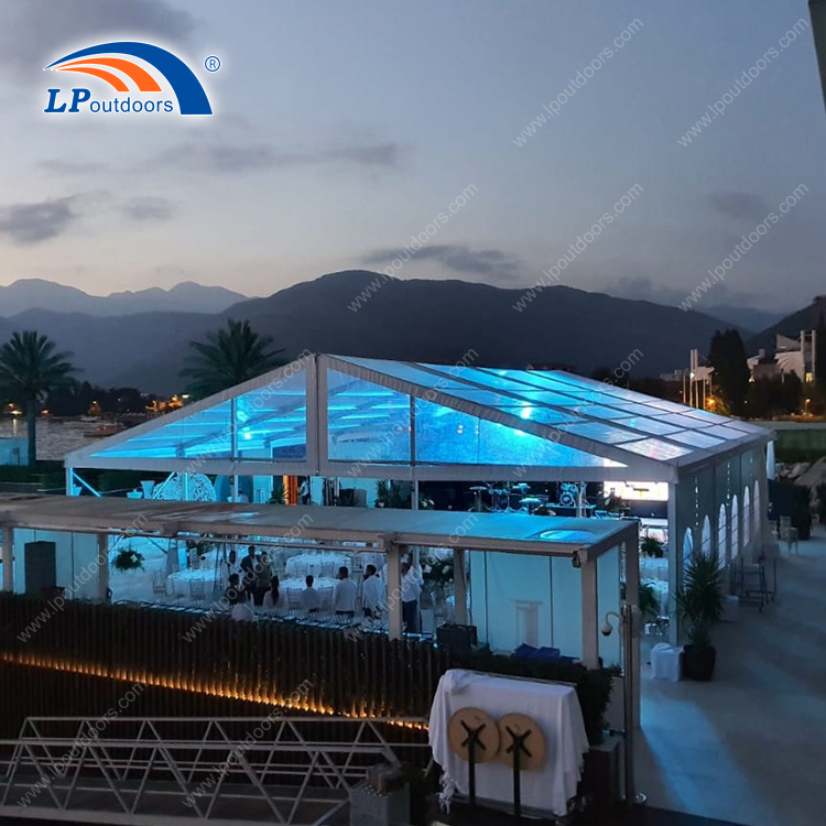 500 people Outdoor aluminum clear roof marquee event tent for wedding or festival