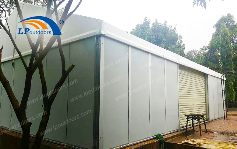 Advantages of the 10-meter Customized Storage Tent with Sandwich Wall Made by LP Outdoors over Others