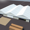 20x60m large aluminum frame temporary industrial tent for storage
