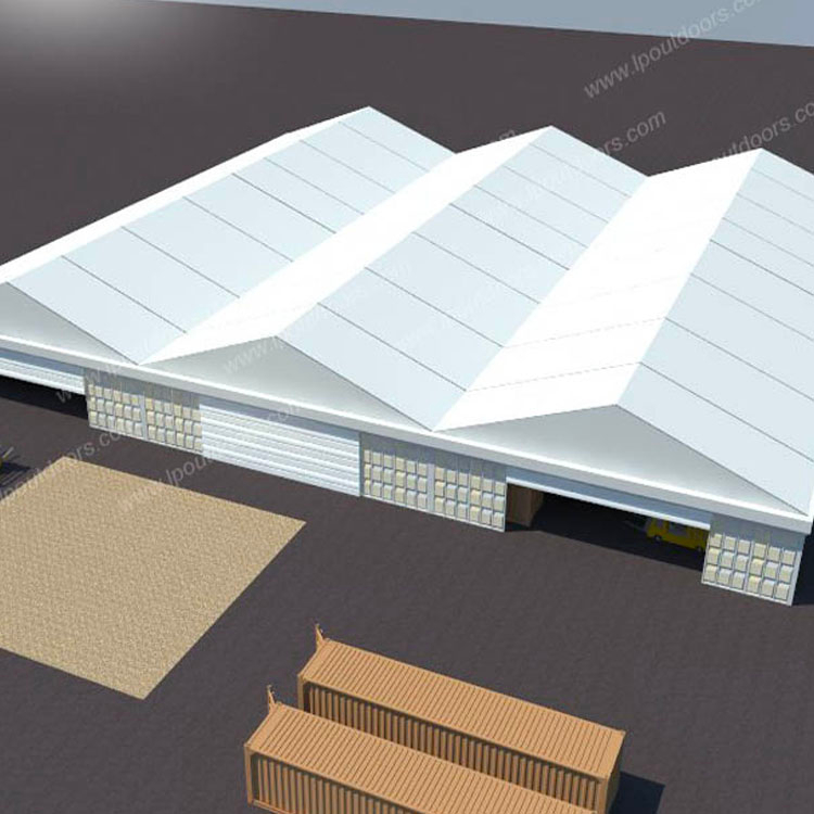 20x60m large aluminum frame temporary industrial tent for storage