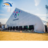 50m white aluminum curve marquee tent for electronic music concert