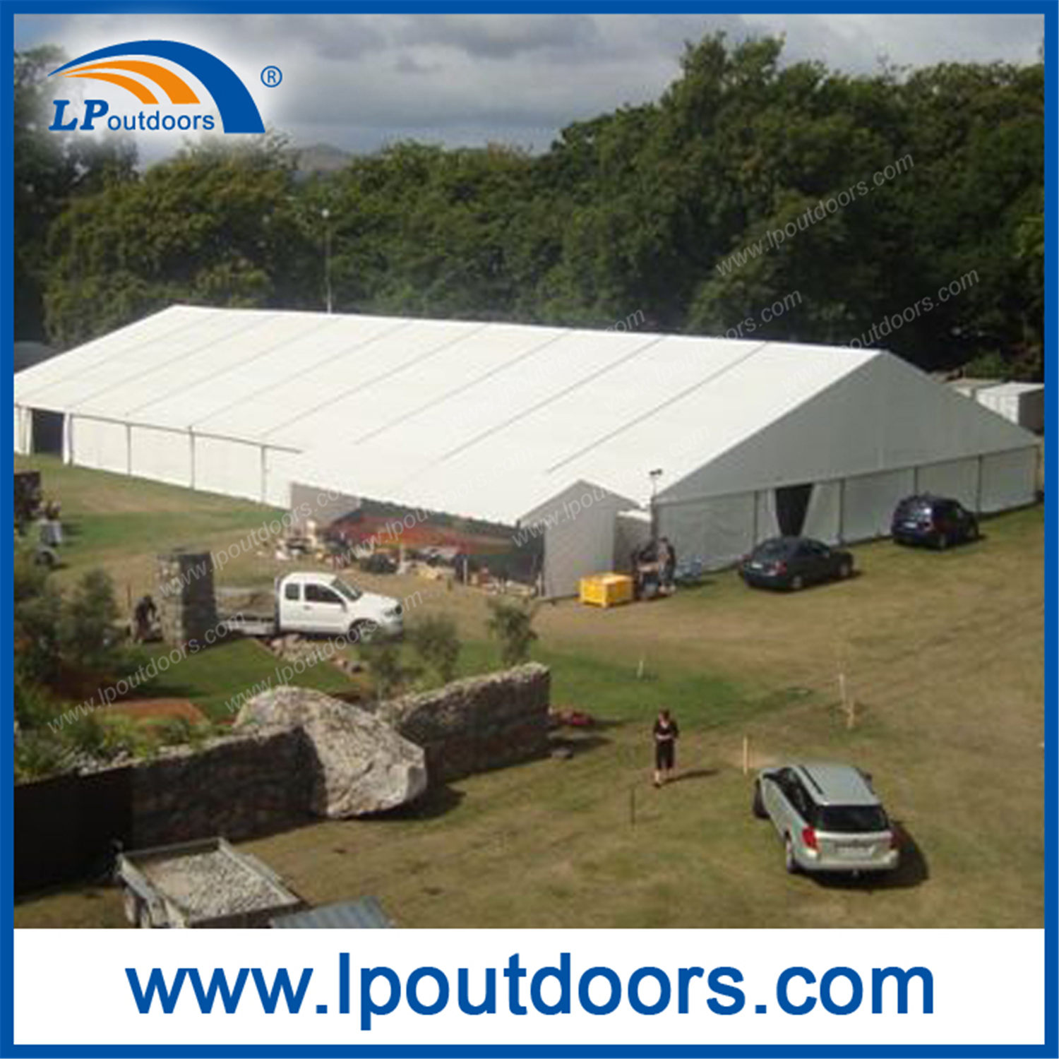 Large aluminum frame tent temporary eduction building for classroom