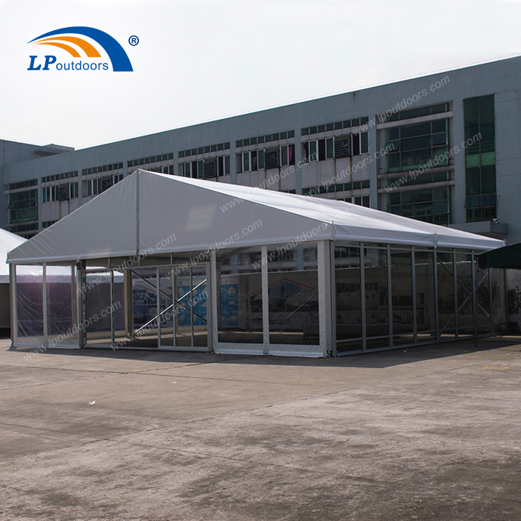 250 people Outdoor aluminum transparent roof marquee event tent for wedding or festival 
