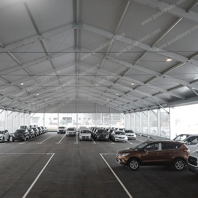 A frame structure temporary garage building for storage car park 
