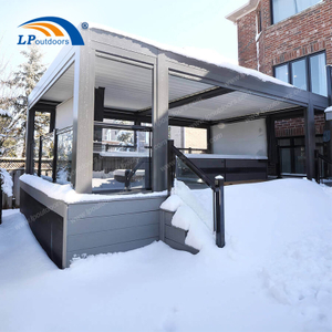 6x8m Heavy Snow Load Aluminum Pergola | Weather-Rated Roof System