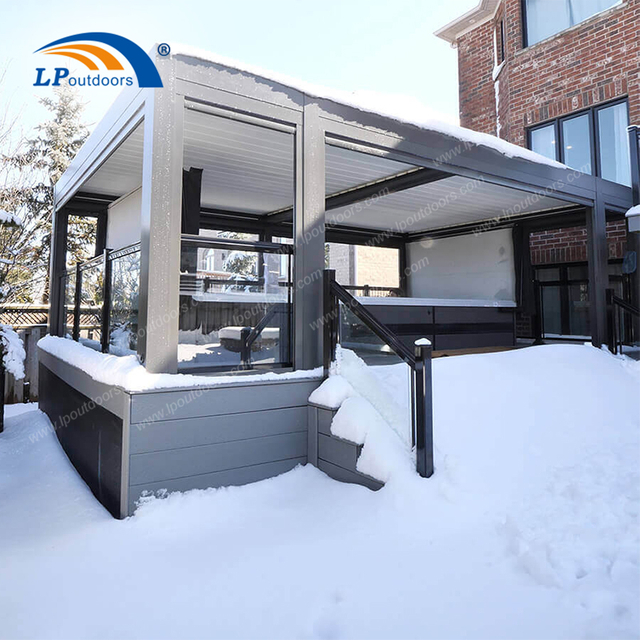 6x8m Heavy Snow Load Aluminum Pergola | Weather-Rated Roof System