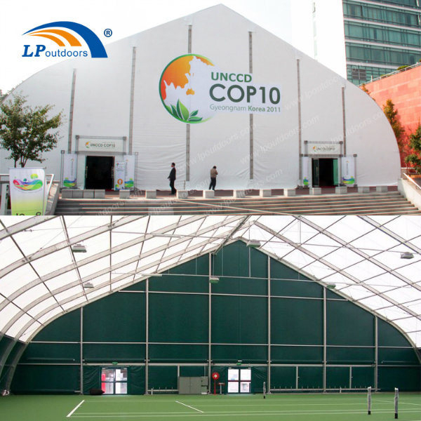 Waterproof Curved Shape Sports Hall Marquee Tent for Outdoors Sport Club