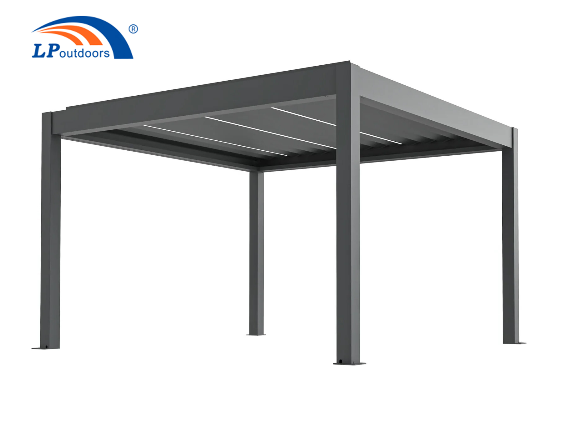 Bioclimatic Aluminum Pergola with Louvered Roof for Sale in America